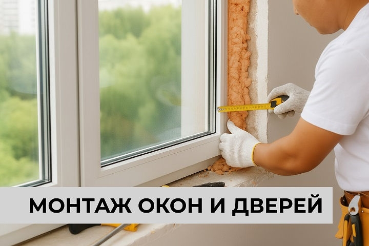 Монтаж окон и дверей