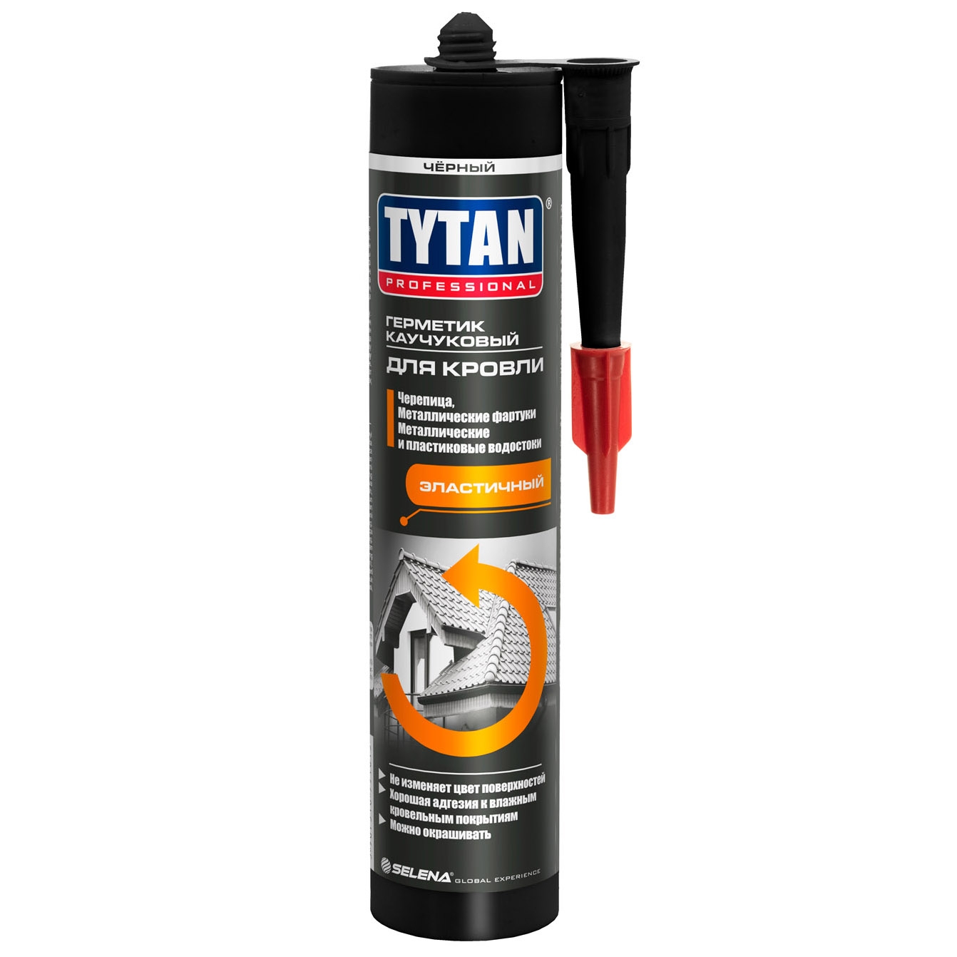 Герметик каучуковый Tytan черный кровельный 310мл.(под пистолет)