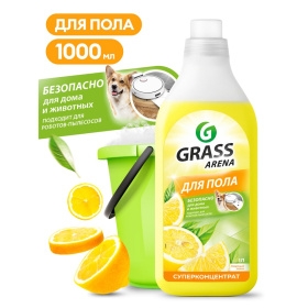 Средство для мытья пола Grass arena 1000мл. лимон