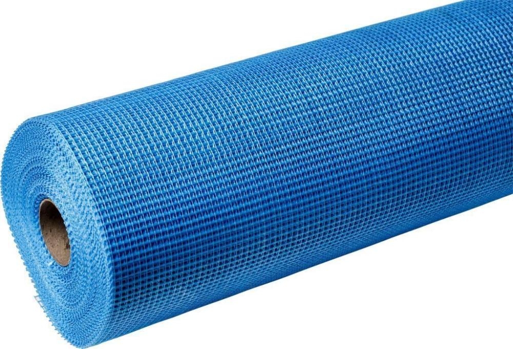 Сетка стеклотканевая фасадная 5х5х1000мм(рулон 50м) цена за метр синяя