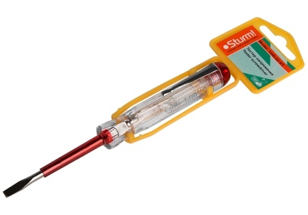 Отвертка индикаторная 130 мм. 100-500В STURM 1040-02-VT