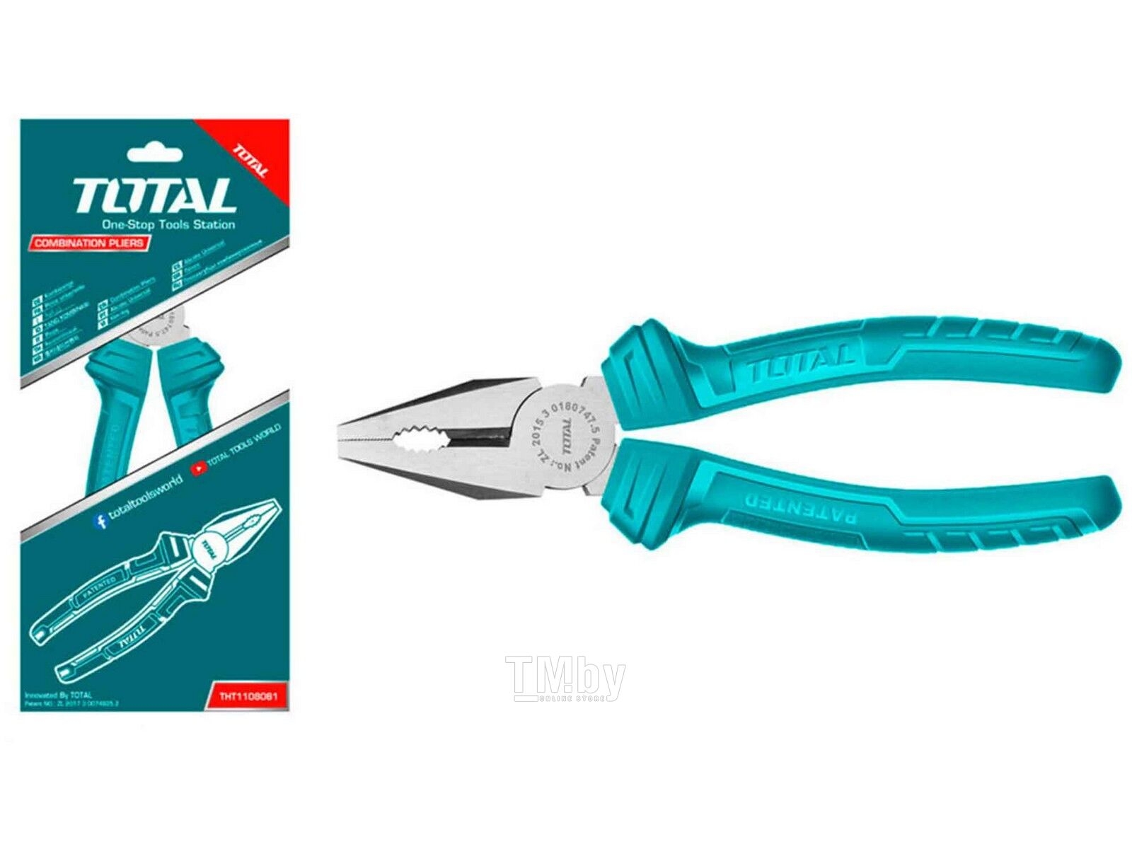Плоскогубцы 160 мм. комб. TOTAL 110612