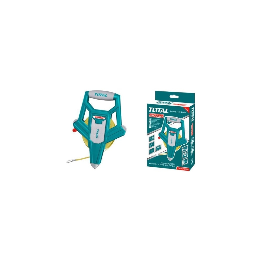 Рулетка 50 м. фиберглас. TOTAL 12506