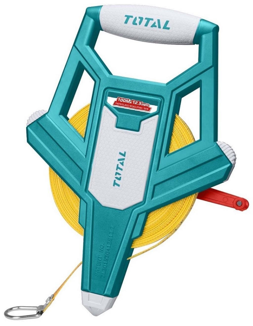 Рулетка 100 м. фиберглас. TOTAL 121006