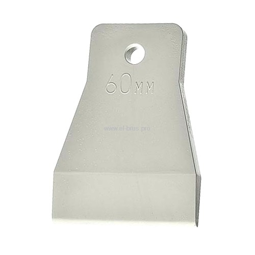 Шпатель 60 мм. резиновый белый 3080079