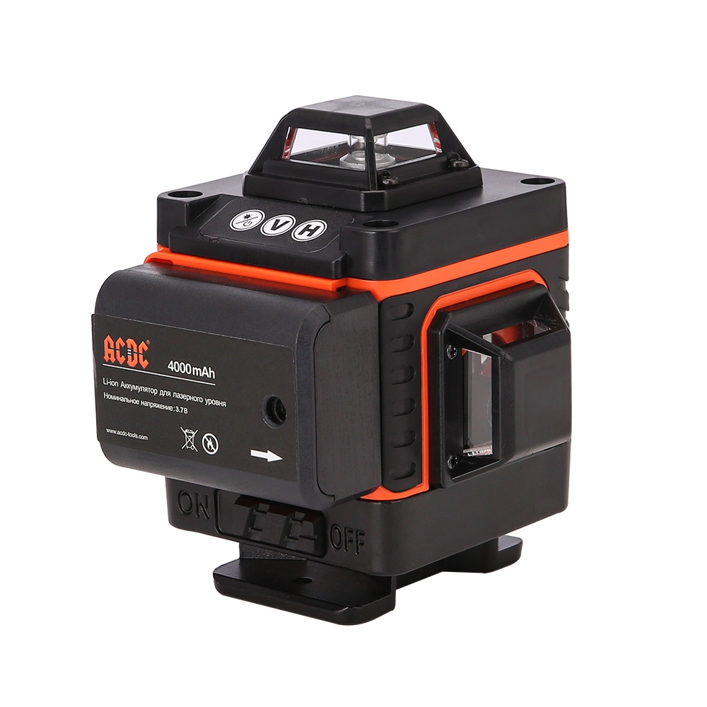 Лазерный уровень ACDC 16 лучей Зеленый луч, аккум. пульт, переходник и др.