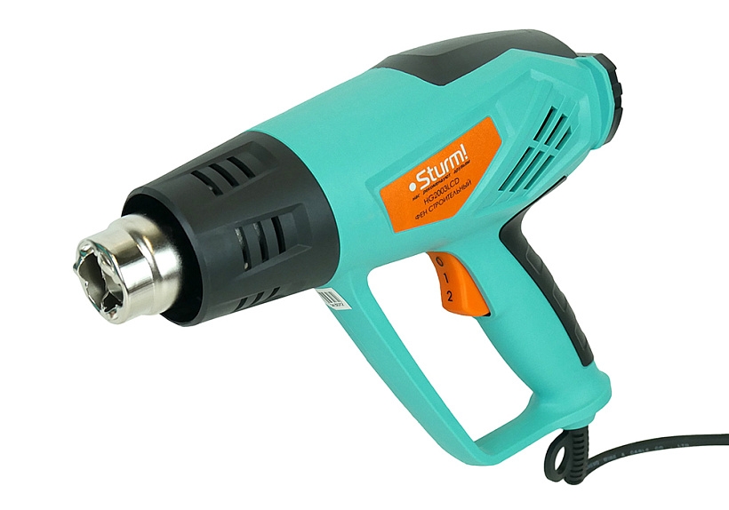 Фен 2000 Вт, дисплей, 6 реж. 5 акс. STURM HG2003LCD