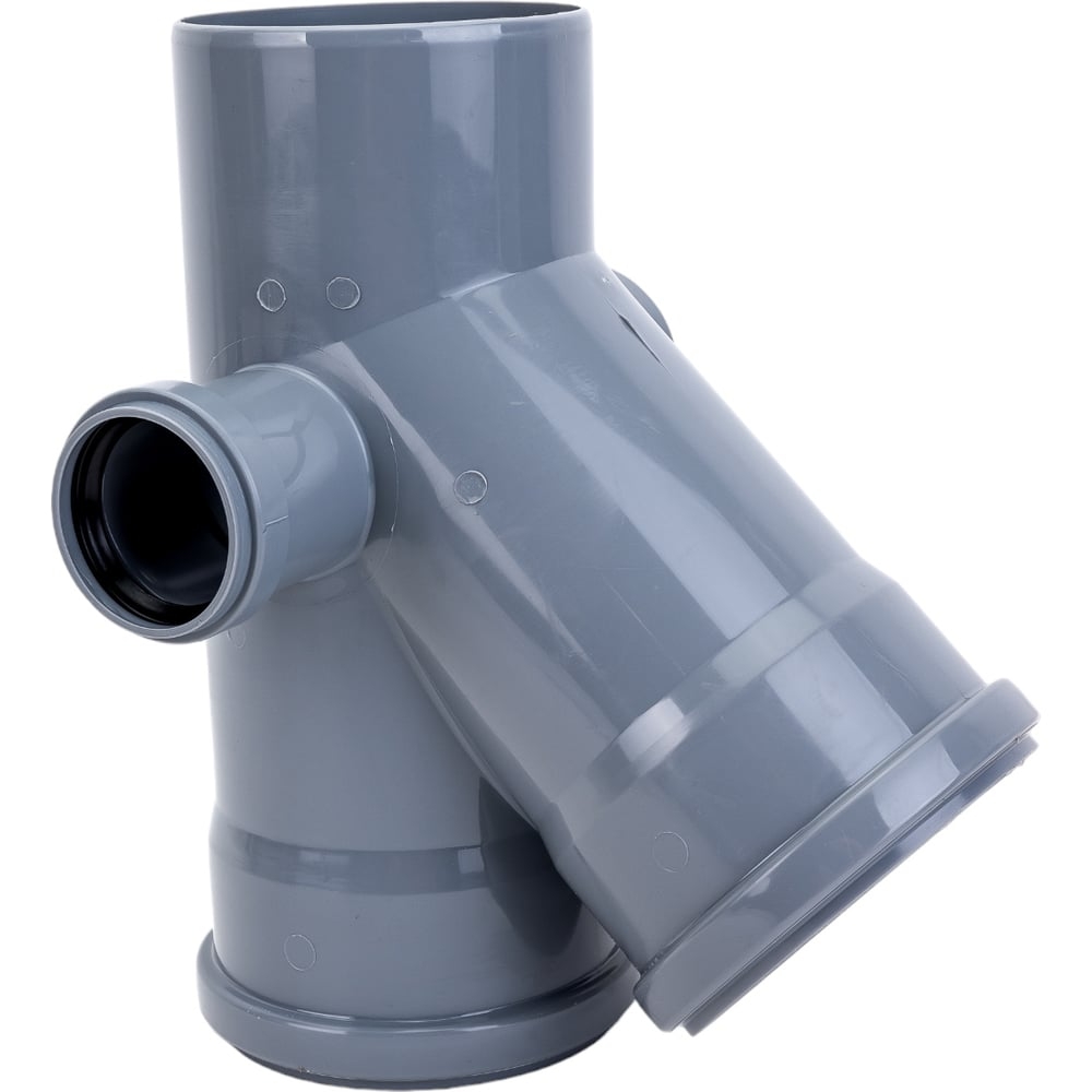 Тройник канализ. серая 110/110/50/45*