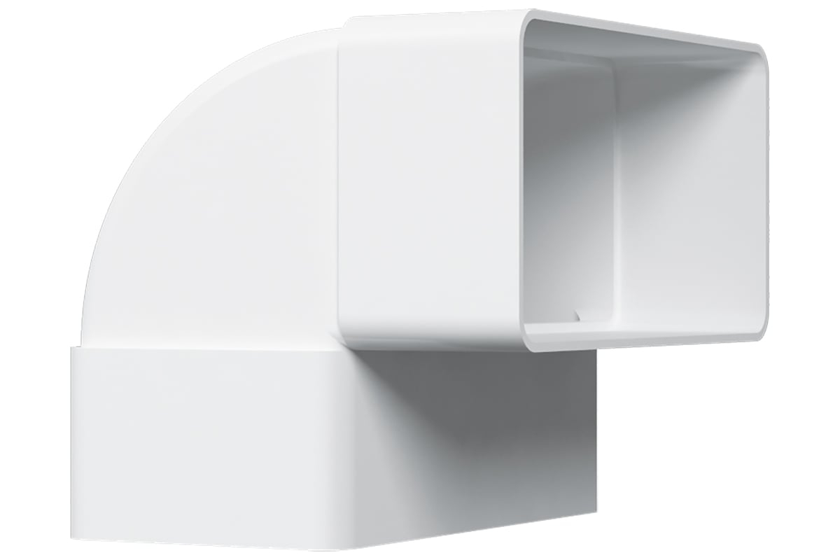 Колено 90` для плоского канала 60 мм вертикальное (612 КВП)