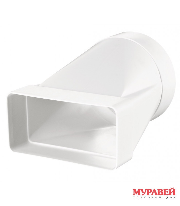 Соединитель канал 90` плоск.60*120 100 мм