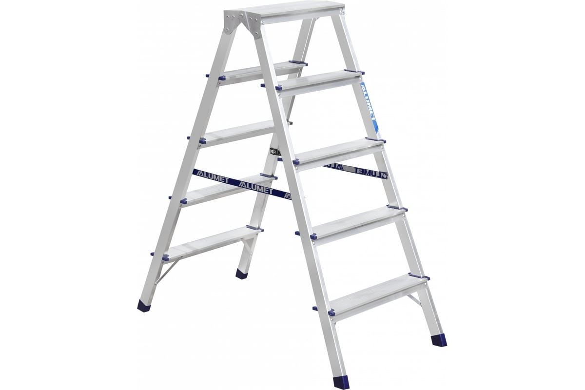 Стремянка 2-х ст. 5 ступеней АЛЮМЕТ 7205