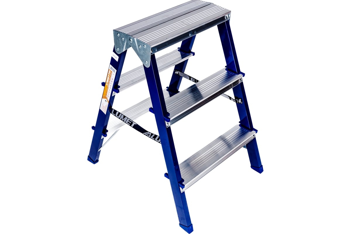Стремянка 3 ступени, стальная ALUMET 8203