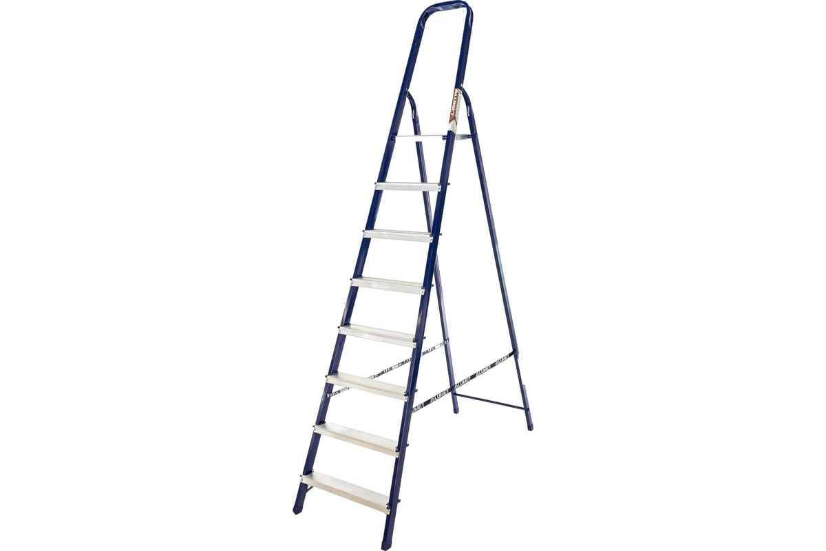 Стремянка из профиля 40*20 8 ступеней,166см,кг,Алюмет 8408