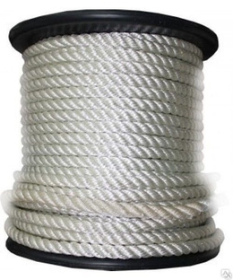 Канат белый капроновый 8мм