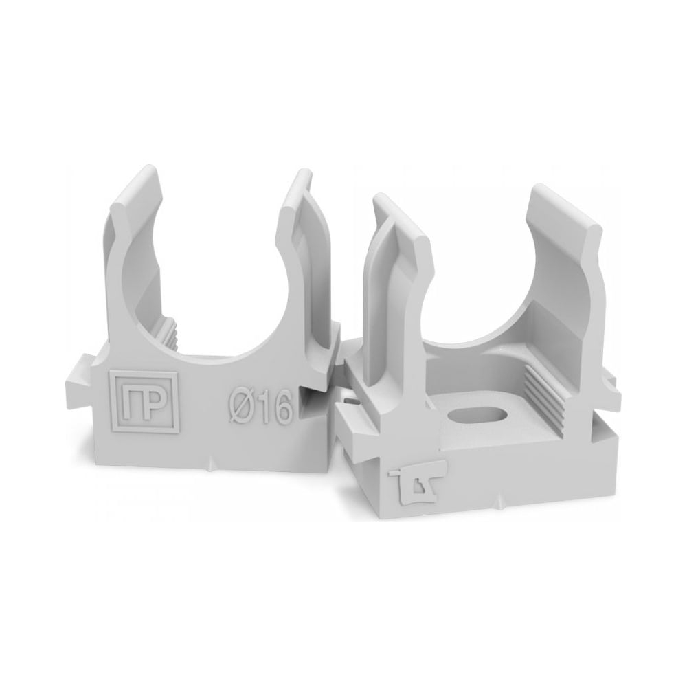 Клипсы п/п 16 "серая"