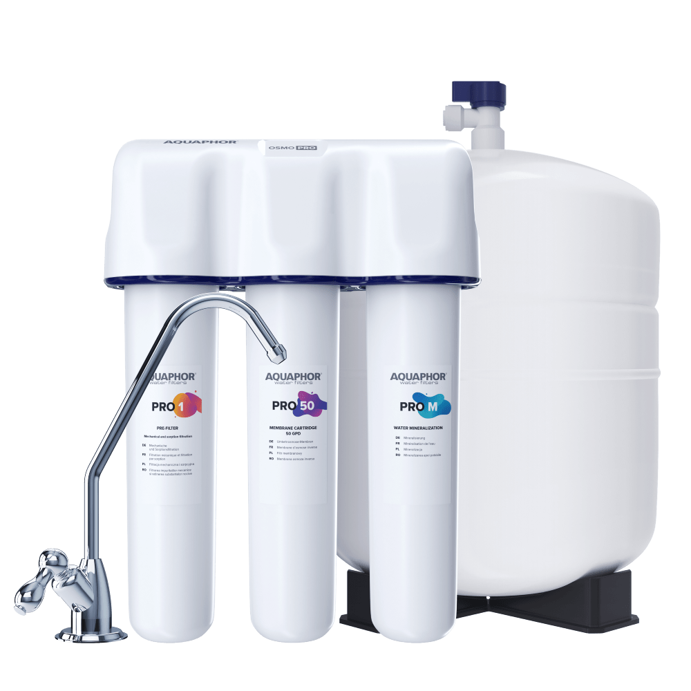 Водоочиститель бытовой обратноосмотический "Аквафор ОСМО про 50"