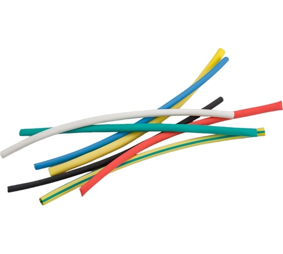 Термоусаживаемая трубка ТУТ нг 2/1 набор (7 цветов по 1 шт. 100мм) ЭРА