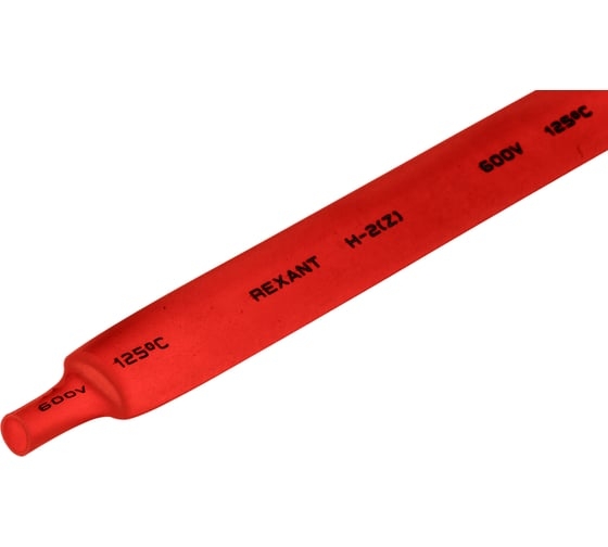ТУТ Термоусадочная трубка 12.0/6.0 1м крас. REXANT 21-0004