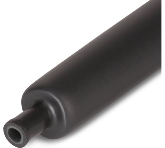 ТУТ Термоусадочная трубка 5-2,5мм черная 1м (цена за 1шт) АБК-СИЛА