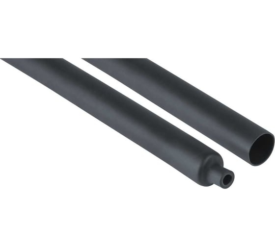 ТУТ Термоусадочная трубка 7-3,5мм черная 1м (цена за 1шт) АБК-СИЛА