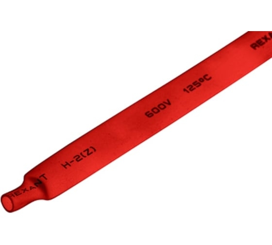 ТУТ Термоусадочная трубка 8.0/4.0 1м красн. REXANT 20-8004