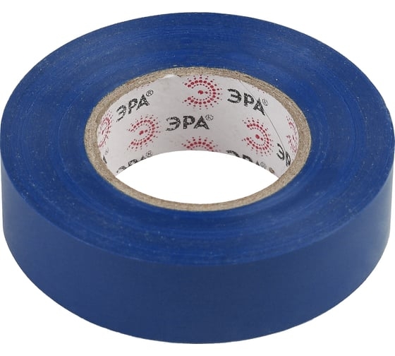 ЭРА ПВХ-изолента 19мм*20м синяя (10/200/6000) 43560/43553