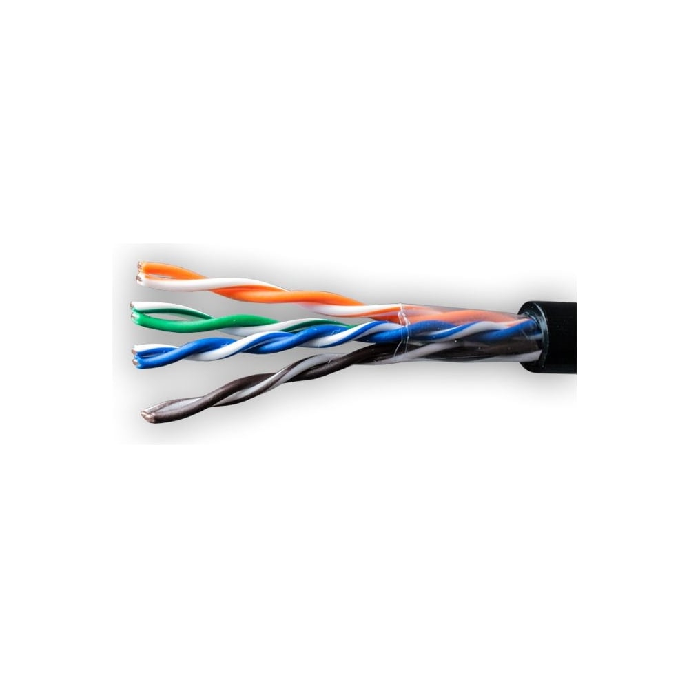 Витая пара UTP 4 пары AWG 24 Cat 5e внутренняя ССА Net.on 305м (UTP 4x2x0,5 In/CCA)