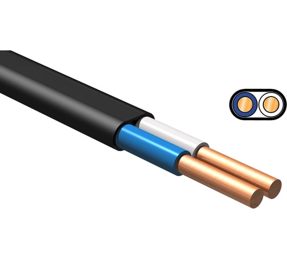 Кабель ВВГ-п нг 2*1,5 (А) LS (ГОСТ)