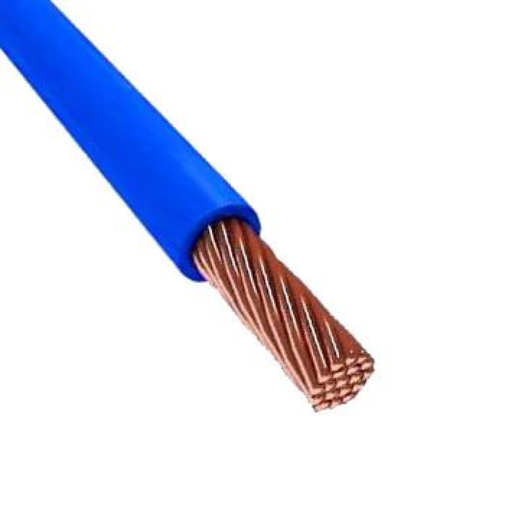 Провод ПУГВ 1*6 синий 100м многопроволочный