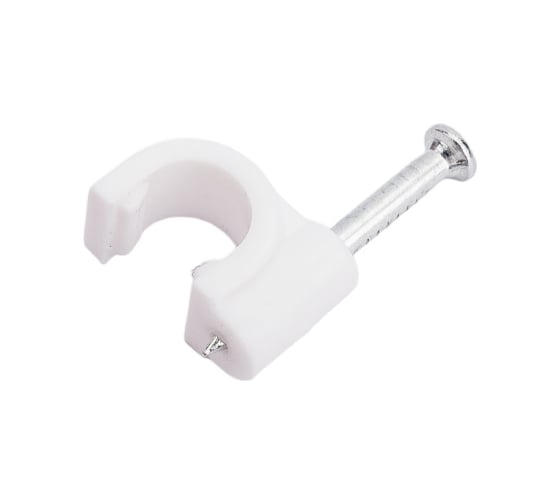 Volsten V02-6W-1-06-050 (Скоба пластиковая круглая 6 мм (50шт.))