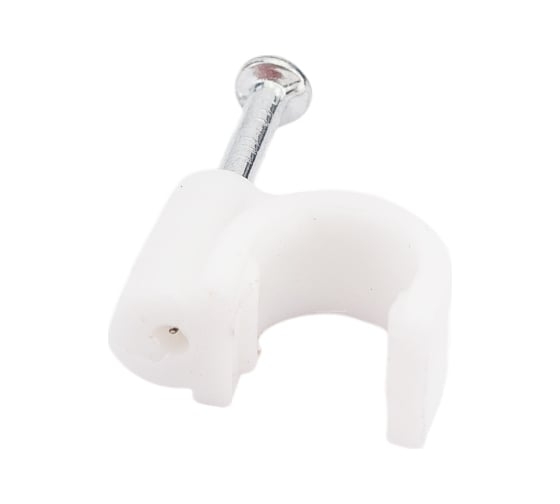 Volsten V02-6W-1-07-050 (Скоба пластиковая круглая 7 мм (50шт.))