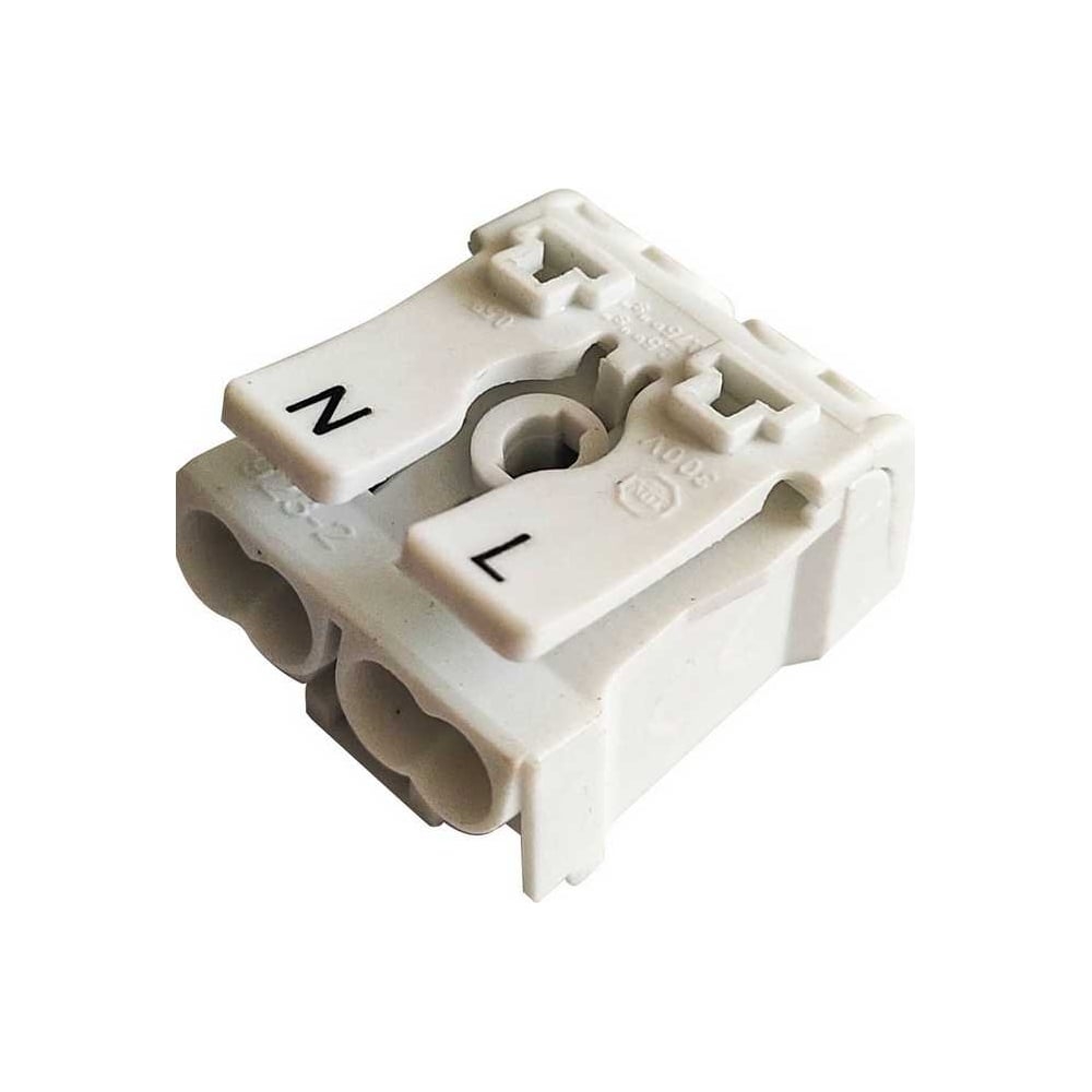 Клемма пружинная соединительная КСП2-L+N, 16А,с монтажными ножками (SBE-sc-2)