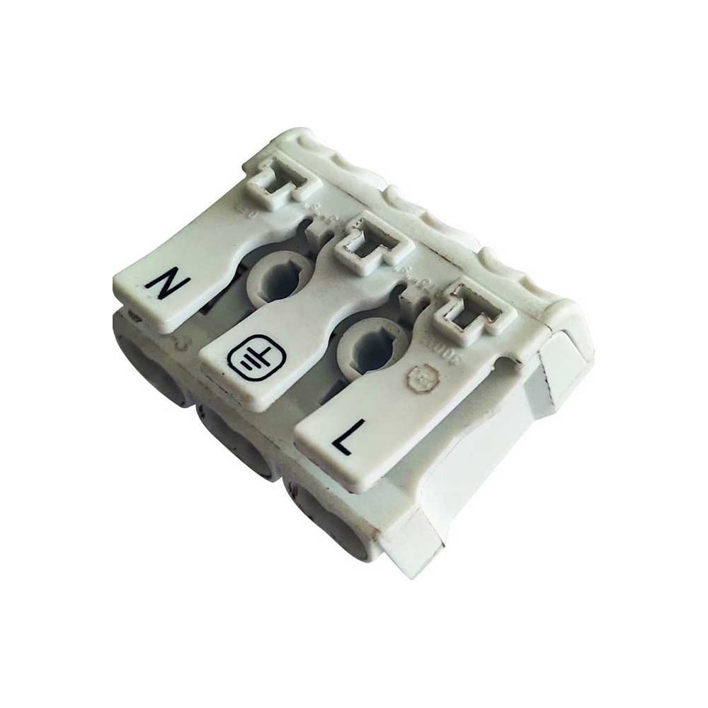 Клемма пружинная соединительная КСП3-L+N, 16А,с монтажными ножками (SBE-sc-3)