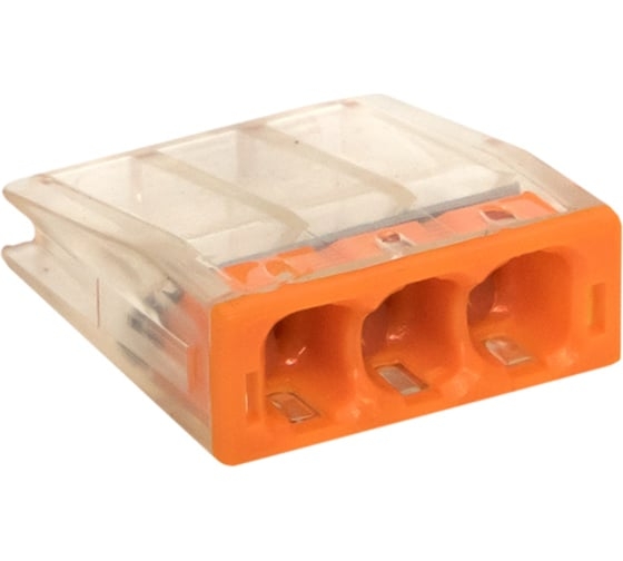 Клемма строительно-монтажная СМК 3 отверстия (с пастой) ТЫЧКОВАЯ 2273-243