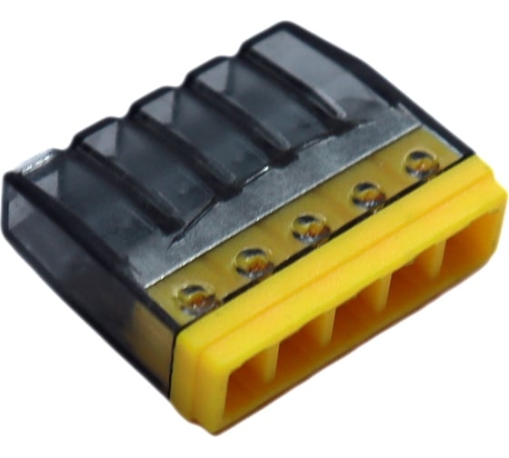 Клемма строительно-монтажная СМК 5 отверстий (с пастой) ТЫЧКОВАЯ 2273-245