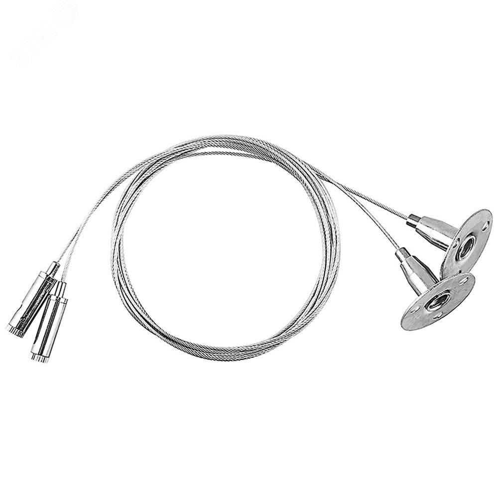 Комплект подвесов для AL2115 и шинопровода длина=150см (2шт) серебро 10326 САВ1002