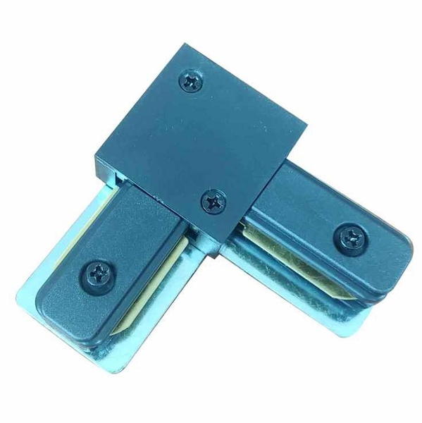 Коннектор LE TRS L для прямоугольного однофазного шинопровода L-образный черный