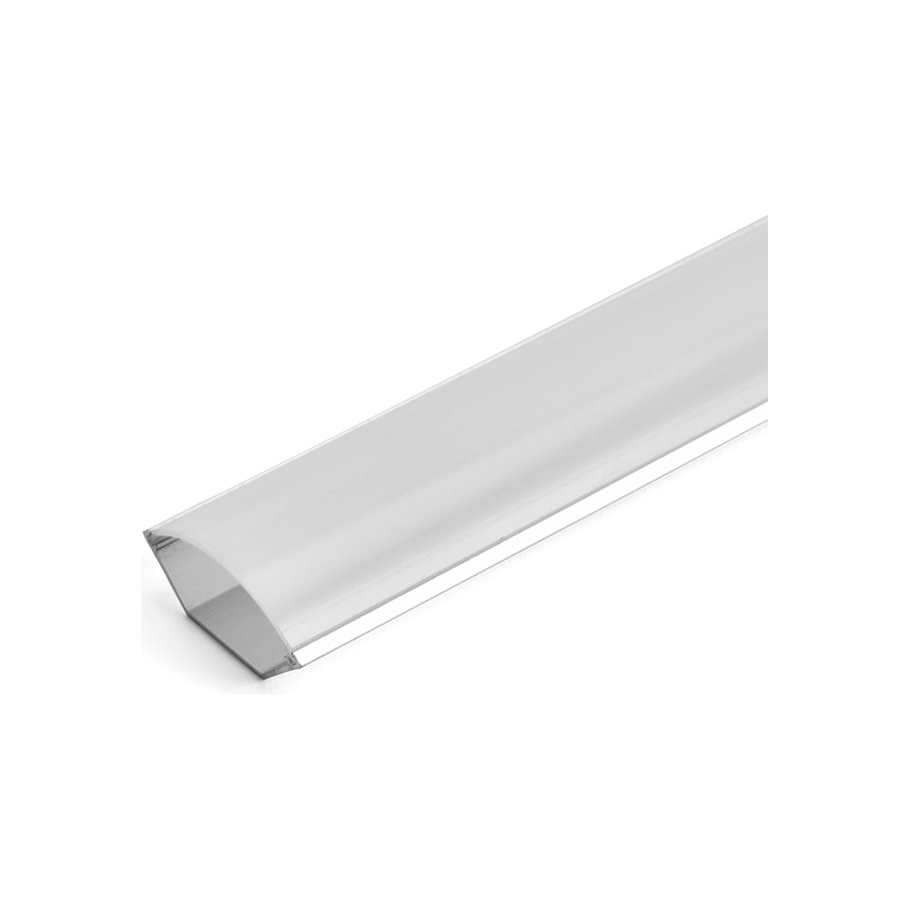 Профиль угловой круглый серебро САВ280 (2 заглушки, 4 крепежа) 2м