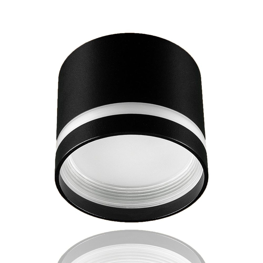 Свет-к спотовый GXL-101 под лампу GX53, черный с акриловой полосой