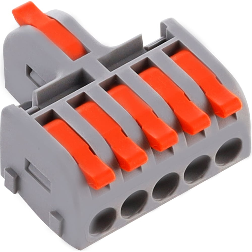 Строительно монтажная клеммы с рычагами проходная 1-5полюсов 0,08-4мм2 (SBE-cwcc-1-5)