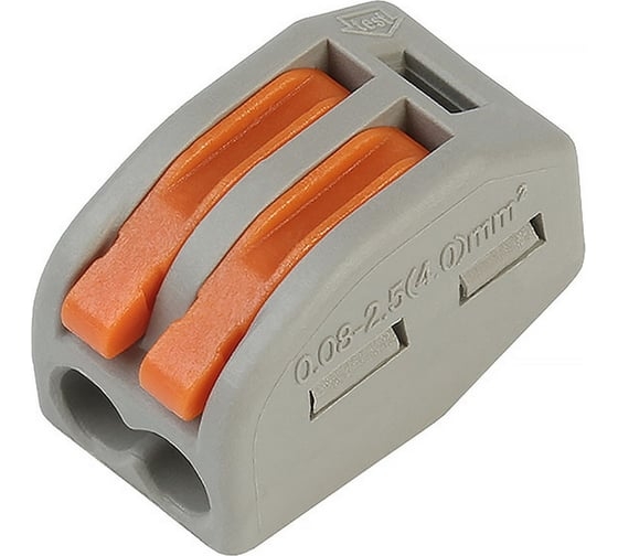 Строительно монтажные клеммы с рычагами 2 отверстия