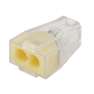 Строительно-монтажные клеммы СМК БЕЛЫЕ (1.0-2.5мм), ЭРА серия 102, 2 отверстия NO-222-21