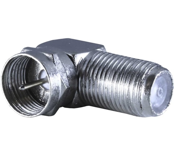 Штекер F переходник-гнездо угловой