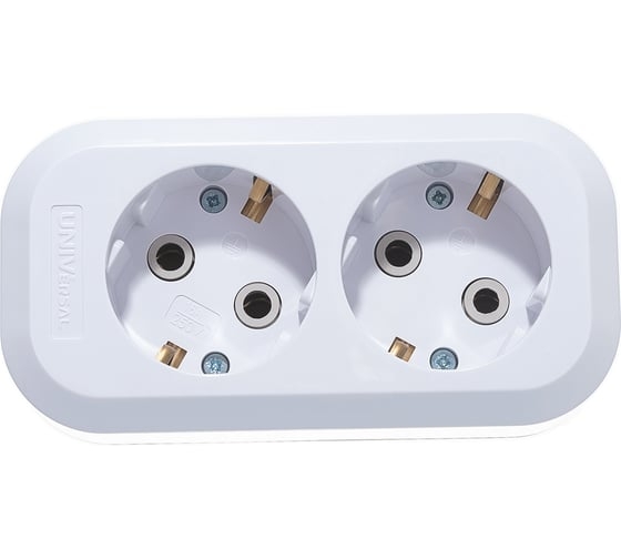 Колодка 2 гн. с/з АБС-пластик Е302 Universal