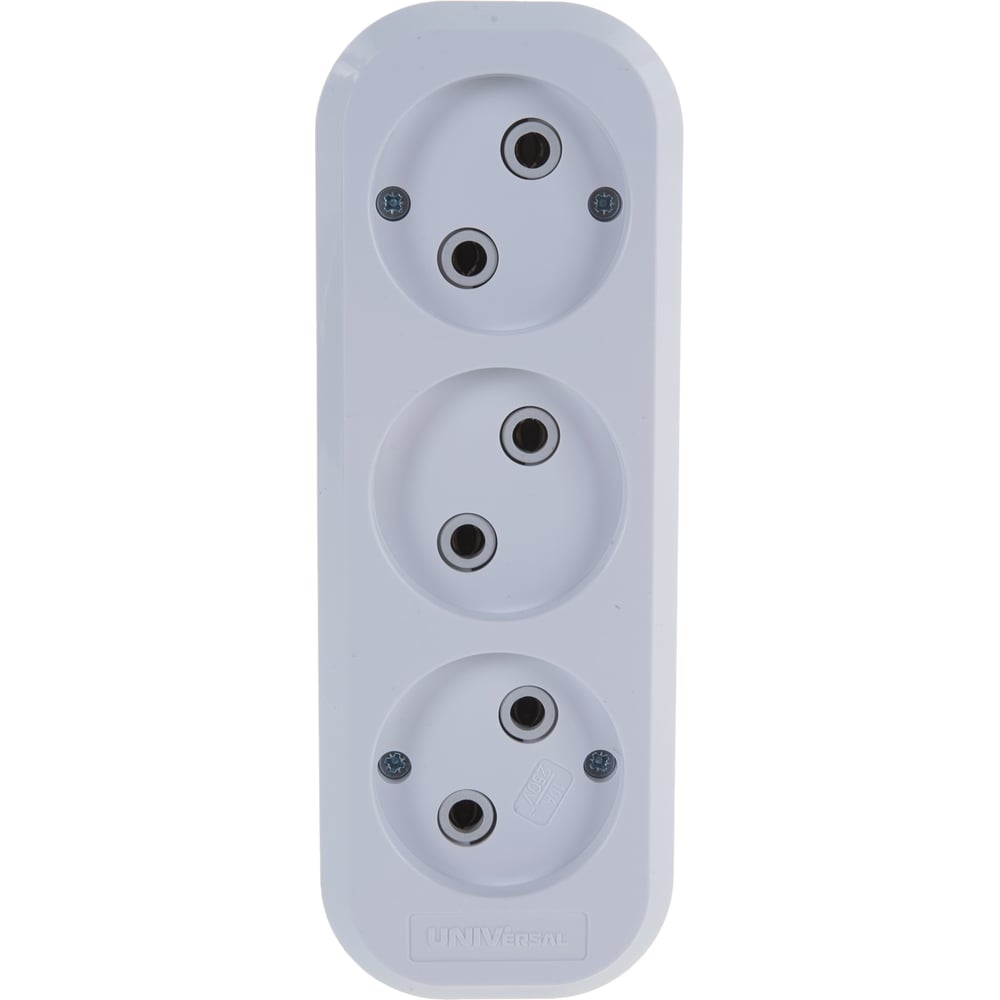 Колодка 3 гн. б/з АБС-пластик Е203 Universal