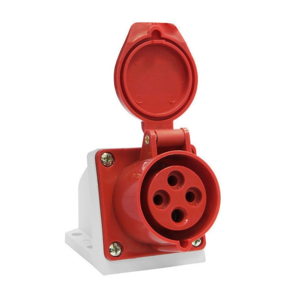 Розетка кабельная 16А 3Р+Е IP44 на поверхность 380В 114 PSR12-016-4