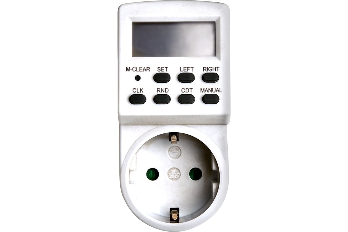 Розетка с таймером (недельная) 3600W/16A 230V TM24