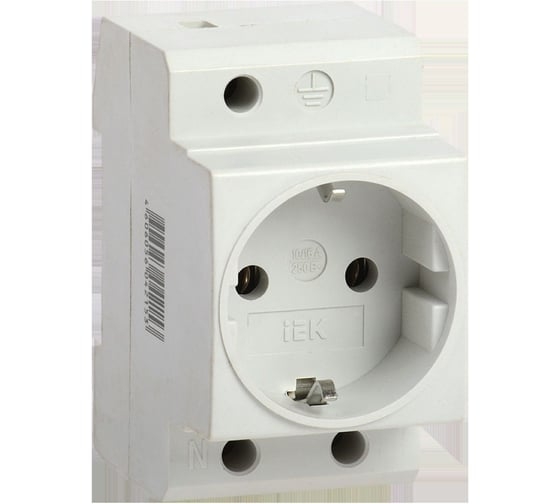 розетка силовая РАр 10-3-ОП с/з на DIN-рейка ИЭК MRD10-16