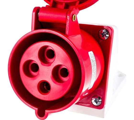 Розетка стационарная наружная 124 3Р+РЕ 32А 380В IP44