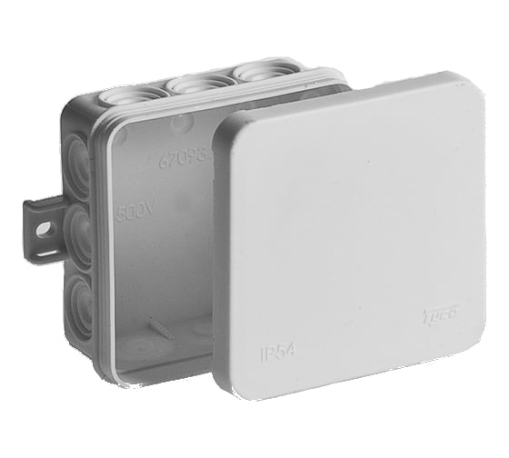 TYCO Коробка распределительная 85х85х35 IP54 12 белая 67093Б